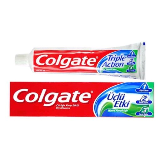 خمیردندان کلگیت کولگیت Colgate مدل سه کاره 123 تریپل اکشن 100 میل ترکیه