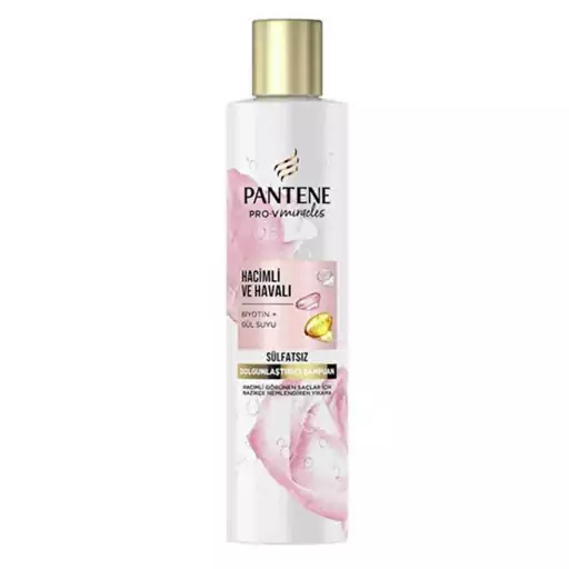 شامپو مو بدون سولفات پنتن (pantene) نرم کننده و حجم دهنده (225ml)