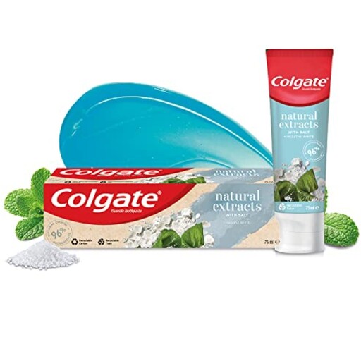 خمیردندان گیاهی کلگیت کولگیت  colgateحاوی نمک و جلبک دریایی 75ml