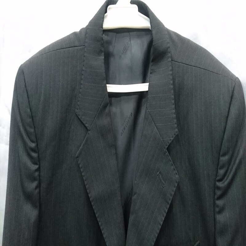  کت تک مردانه مدل (14) (سایز 50) (رنگ سیاه یا مشکی راه راه سفید)
