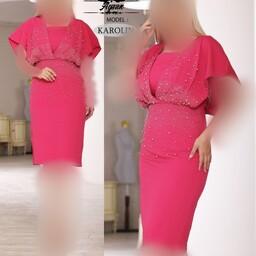 لباس مجلسی کوتاه زنانه عروسکی سایز 36 تا 50 (ارسال رایگان) 