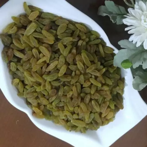 کشمش سبز قلمی کاشمر(500گرمی) محصول امسالی بسیار تازه.