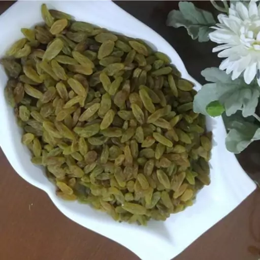 کشمش سبز قلمی کاشمر(1000گرمی) محصول امسالی بسیار تازه.