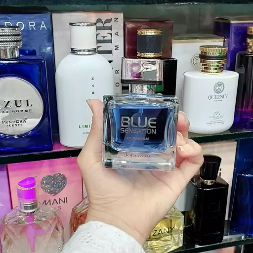 عطر ادکلن Blue Sensation بلو سنسیشن مردانه اورجینال اماراتی 100میل جانوین بلو سنسیشن   رایحه آنتونیو باندراس بلو سداکشن 