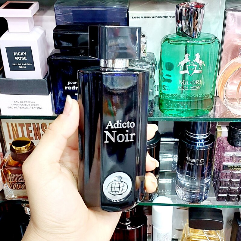 عطر  ادکلن ادیکتو نویر  مردانه اورجینال اماراتی فرگرنس  100 میل Fragrance World Adicto Noir مشابه عطر دیور ادیکت 