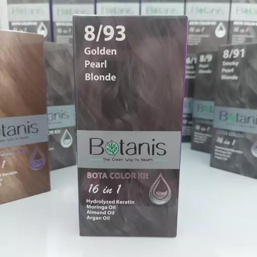 کیت رنگ مو بوتانیس کد8،93 golden Pearl Blonde (بلوند مرواریدی طلایی)

