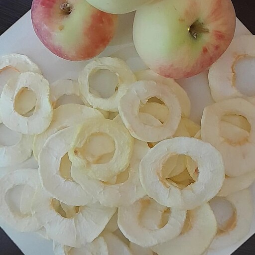میوه خشک سیب مهر فروت با کیفیت عالی بدون مواد نگهدارنده در وزن 150 گرم