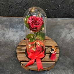 باکس دیودلبر با گل جاودان قرمز