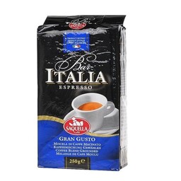 پودر قهوه برند ساکوئلا ایتالیا، مدل گرن گوستو، 250 گرمی، محصول ایتالیا