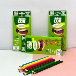 مداد رنگی 12 رنگ جعبه مقوایی برند COR