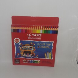 مداد رنگی 24 رنگ مارک ووک جعبه مقوایی 