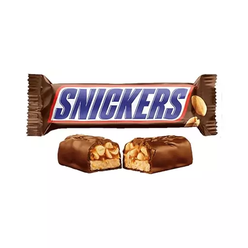 شکلات اسنیکرز snickers اصل با وزن 50 گرمی 5 عددی