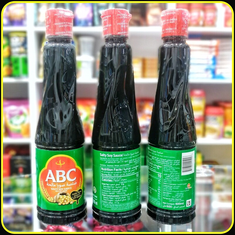 سویا سس نمکی ای بی سی (600میل) ABC soy sauce 
