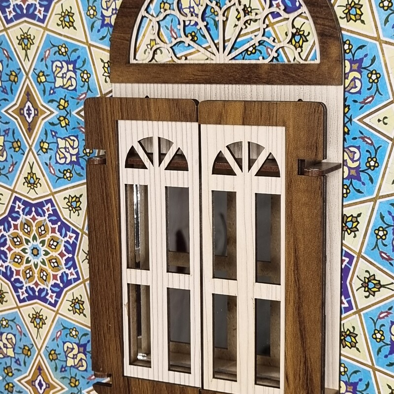 جاکلیدی دیواری چوبی طرح معرق مدل درب سنتی