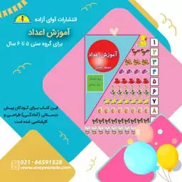 کتاب (آموزش اعداد)،نویسنده منوچهر صفاری، انتشارات آوای آزاده 