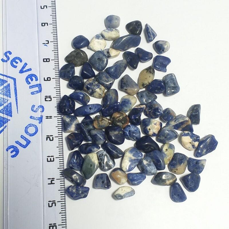 مهره سنگ سودالیت تراش نخورده اصل و معدنی با بهترین رنگ،کیفیت و قیمت موجود در بازار (پک 10 گرمی)