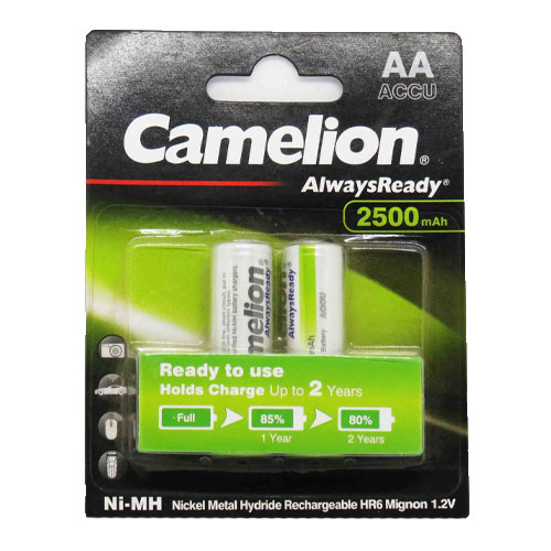 باتری شارژی تمام قلم (AA) 1.2V و 2500mA برند CAMELION