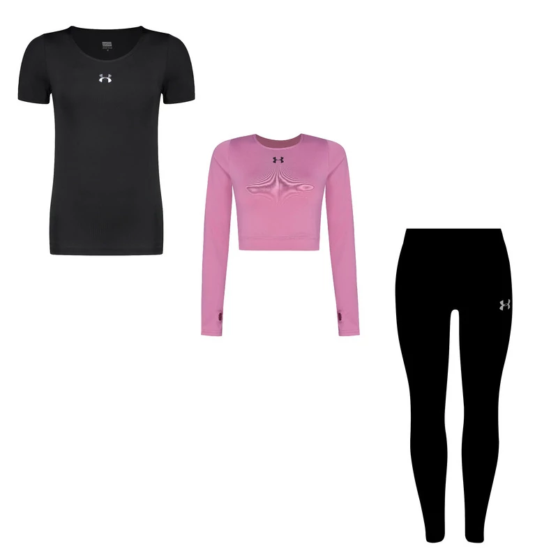 ست سه تکه لباس ورزشی زنانه مدل 4101-7101-63 رنگ مشکیمدل 2