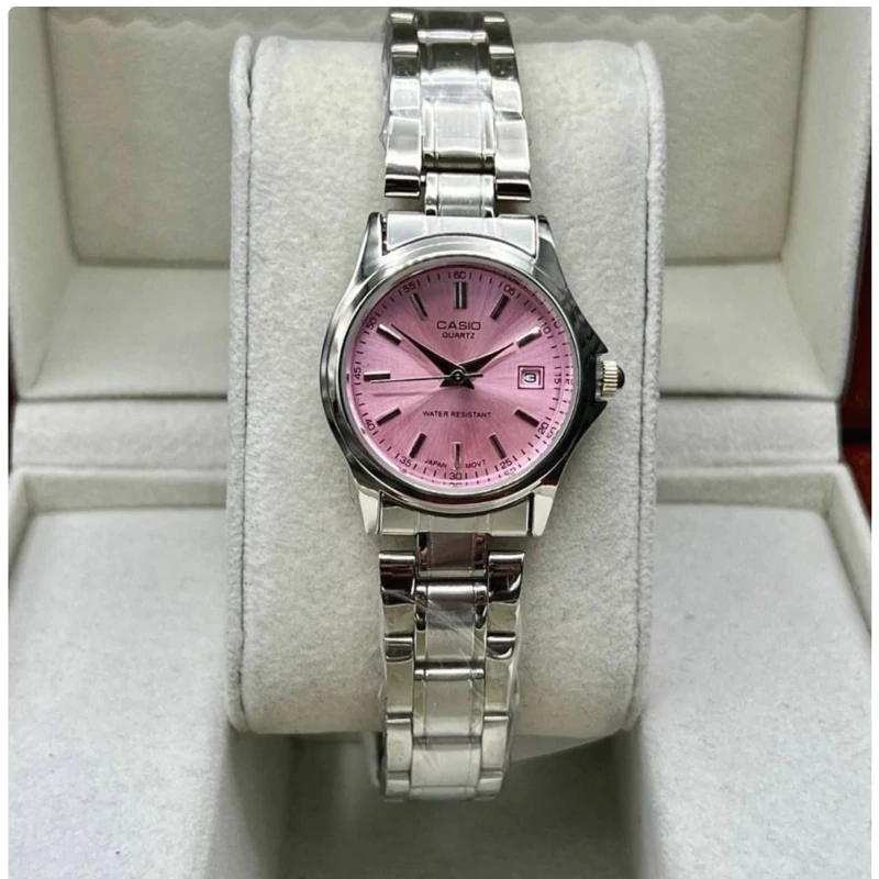 ساعت زنانه مارک کاسیو Casio صفحه صورتی
