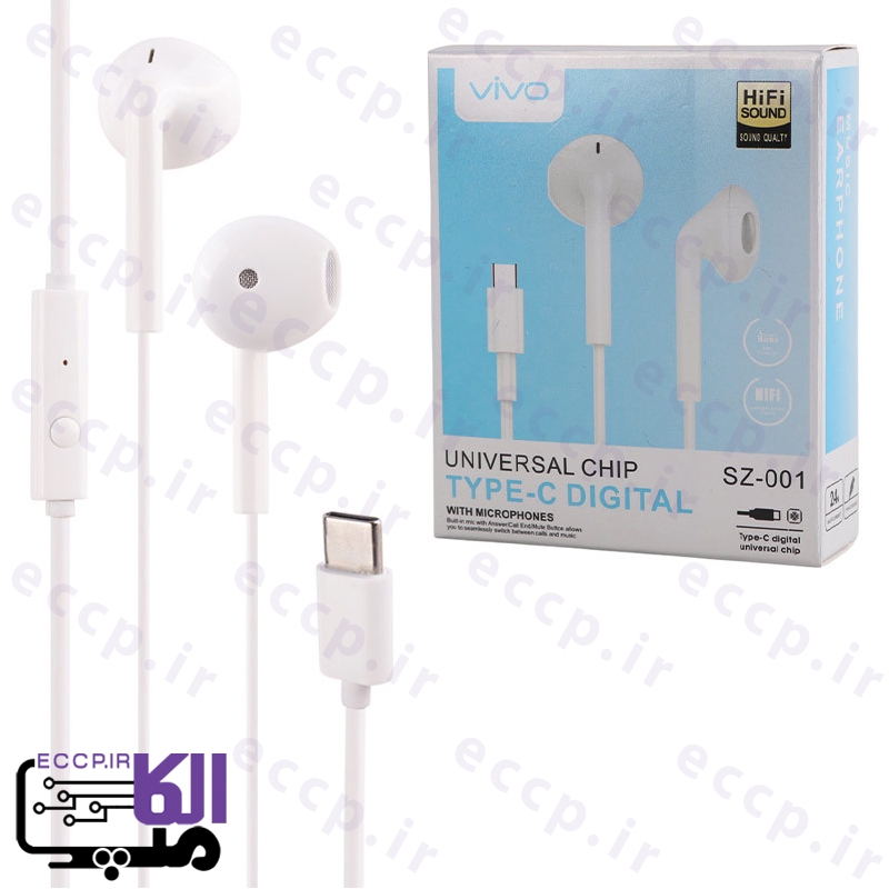 هندزفری سیمی تایپ سی ویوو (VIVO) مدل SZ-001