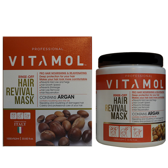 ماسک مو ویتامول داخل حمام مدل ARGAN حجم 1000 میلی لیتر | Vitamol Keratin Hair Mask 1000 ml