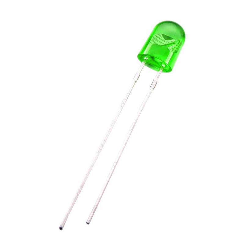 بسته 10 عددی LED اوال 5mm سبز تابلو روانی
