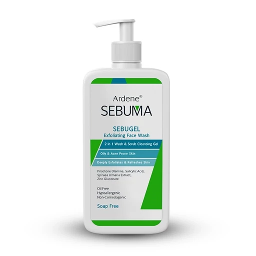 ژل شوینده و ساینده صورت پوست چرب و دارای آکنه سبوما آردن 350 میل