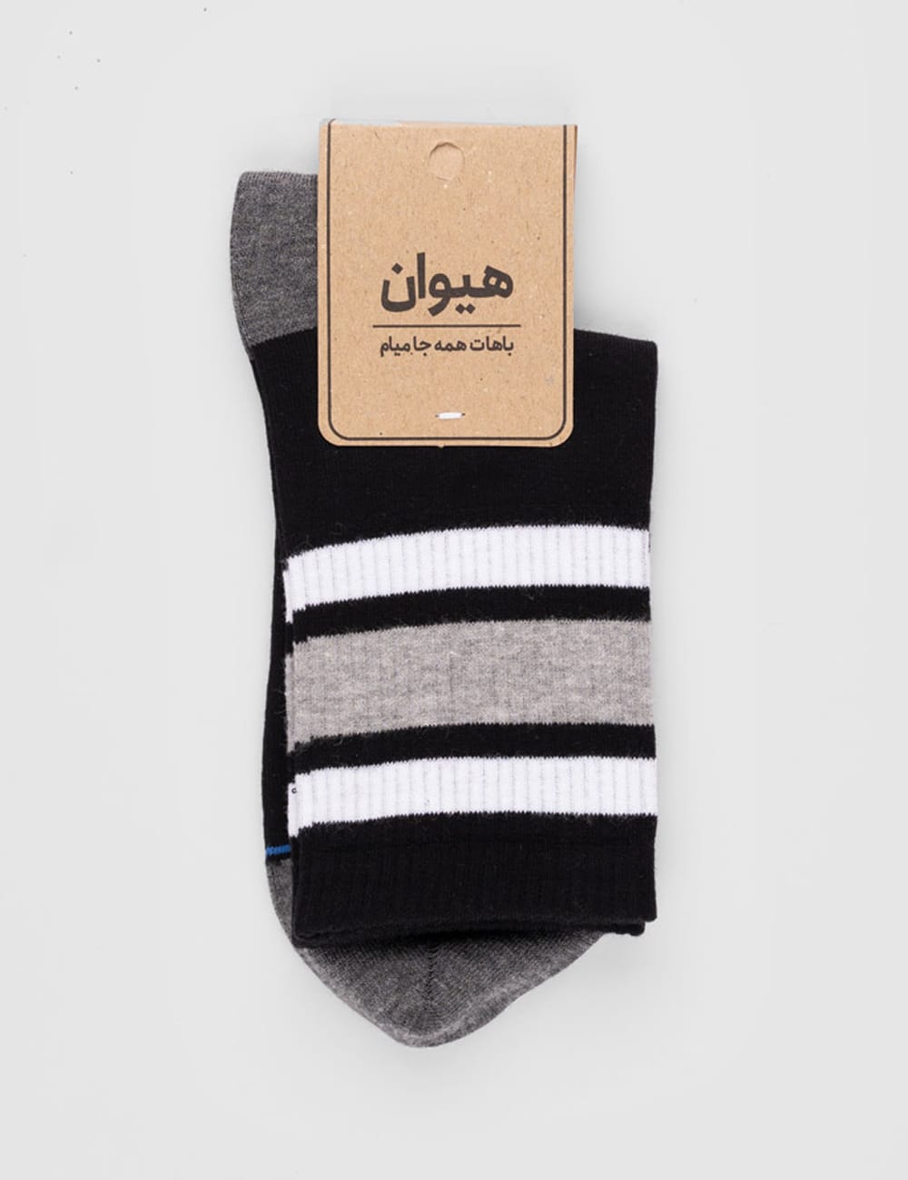 جوراب مردانه ساقدار سه خط هیوان