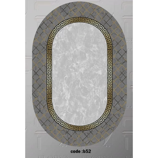 فرش چاپی بیضی ورساچه هازان ترک b52 (پس کرایه)
