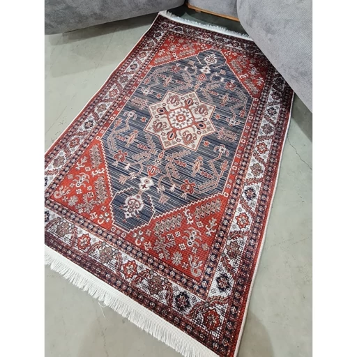 فرش چاپی هازان ترک طرح سنتی لاکی h162 (پس کرایه)