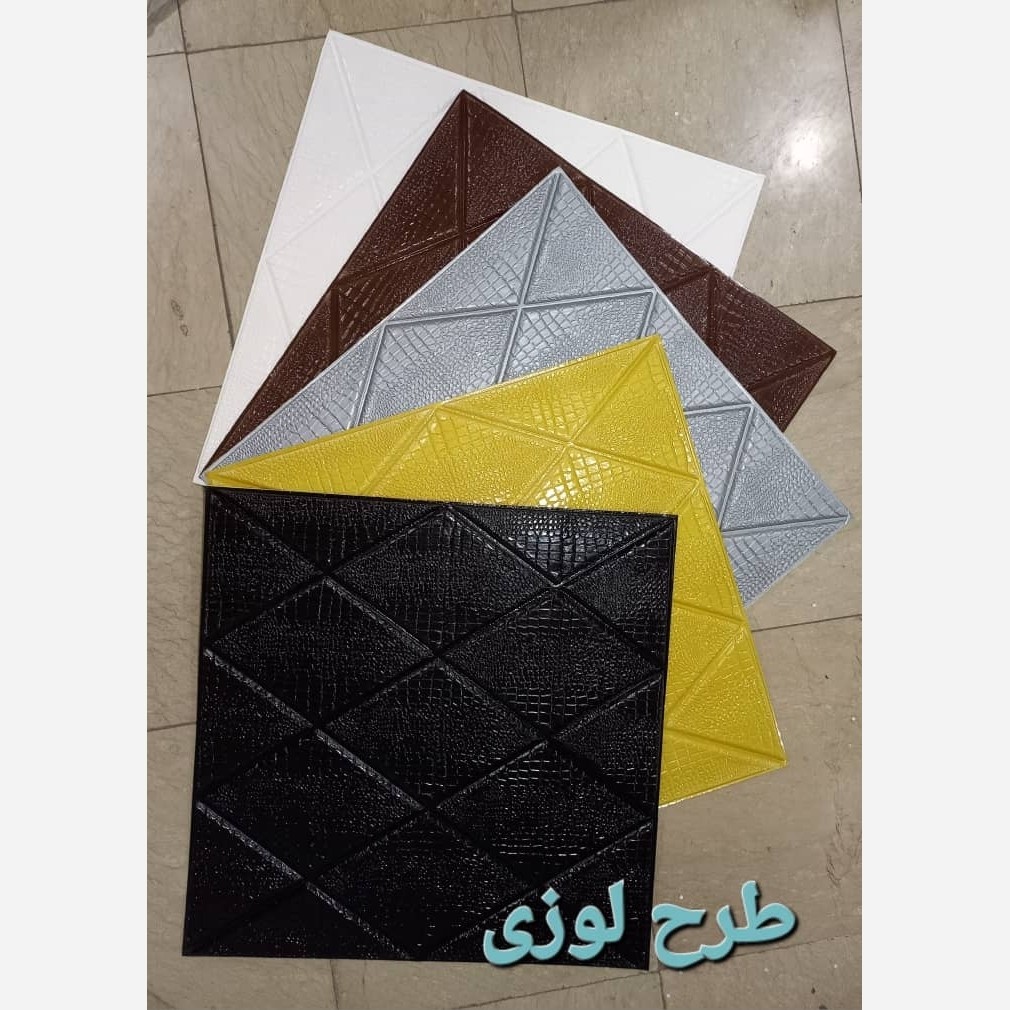 دیوار پوش فومی پشت چسبدار 10عدد ضخامت یک سانت