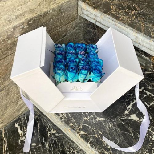 گل رز آنلاین هلندی آبی a1155