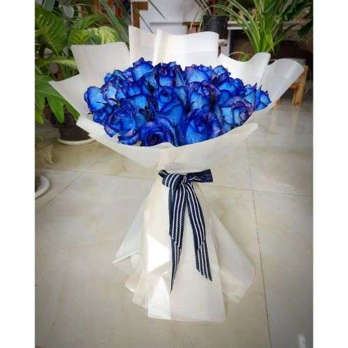 گل رز آبی کاربنی a1145