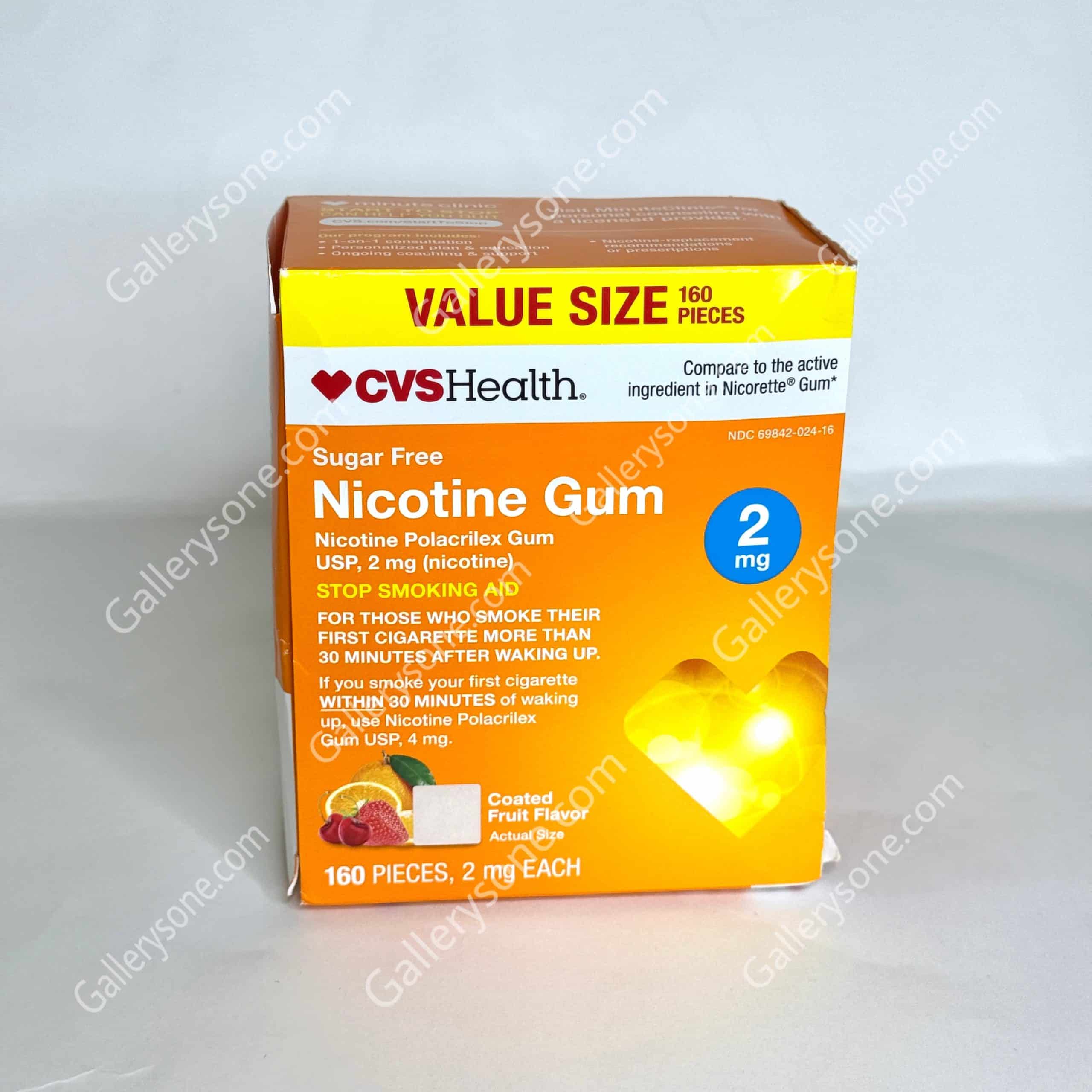 آدامس نیکوتین CVS Health 2mg طعم میوهای