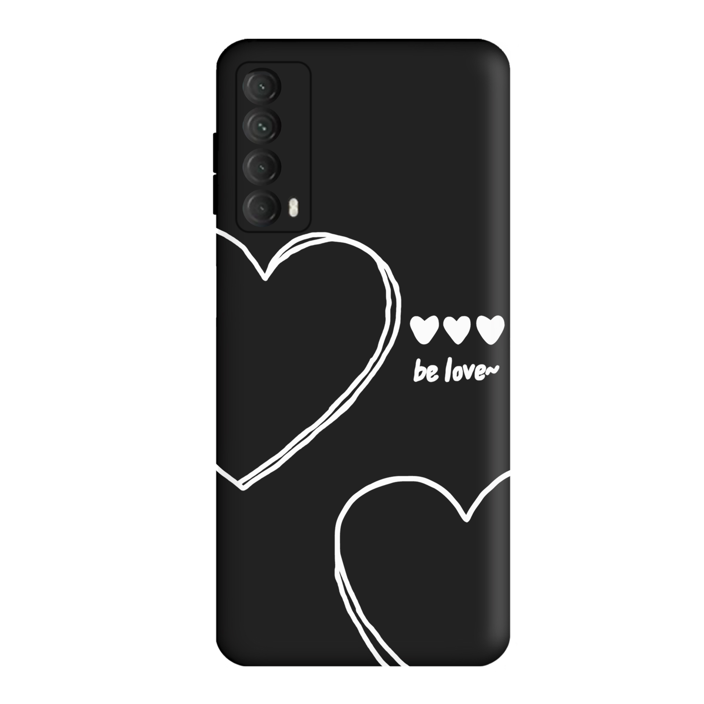 قاب گوشی هواوی Y7A طرح قلب مشکی