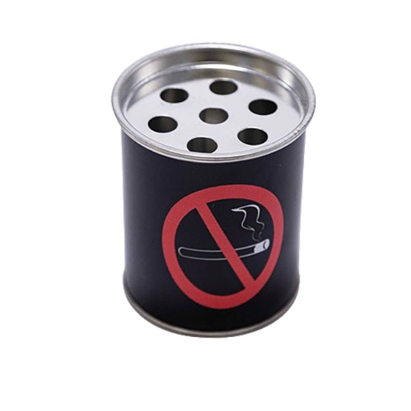 زیر سیگاری قوطی فلزی طرح No Smoking