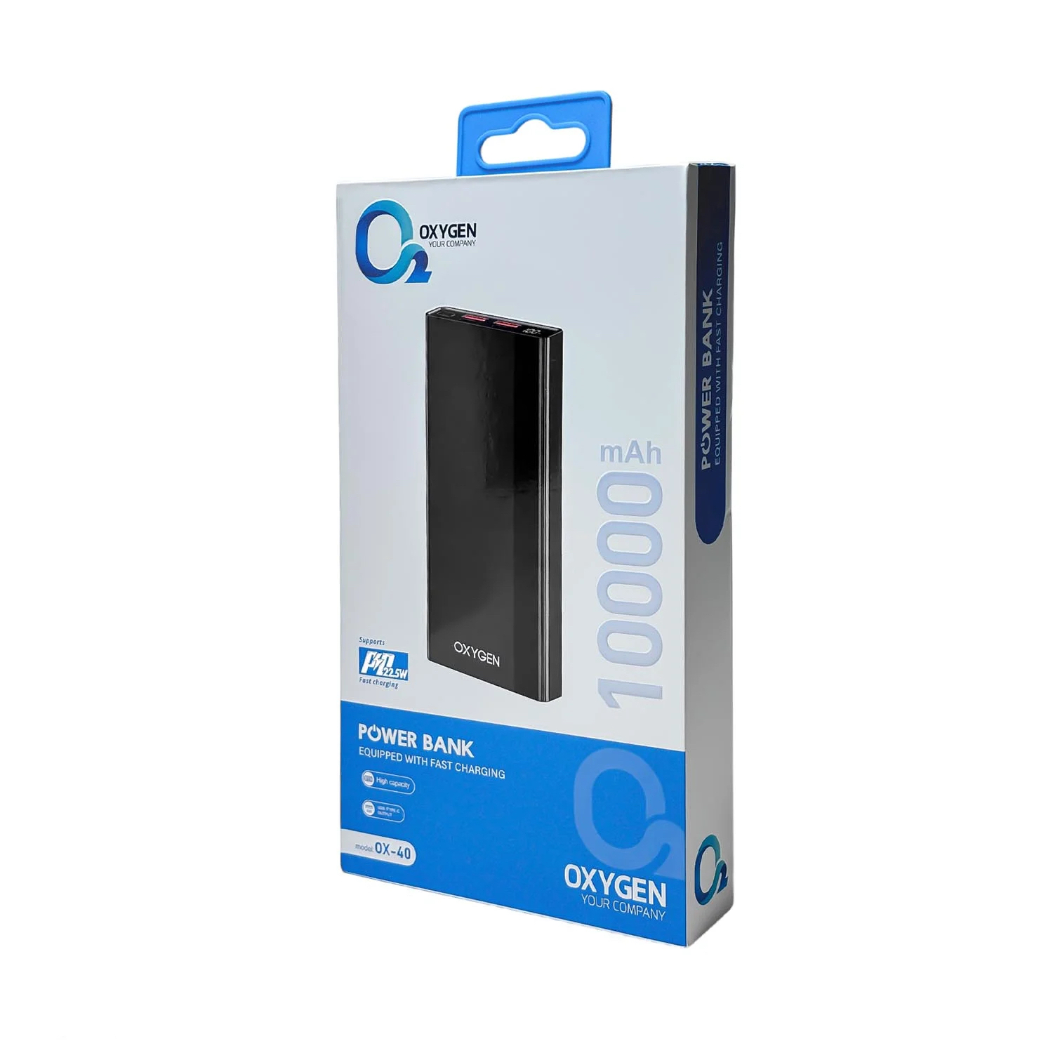 پاور بانک اکسیژن OX-10 ظرفیت 10000 میلی آمپر ساعت