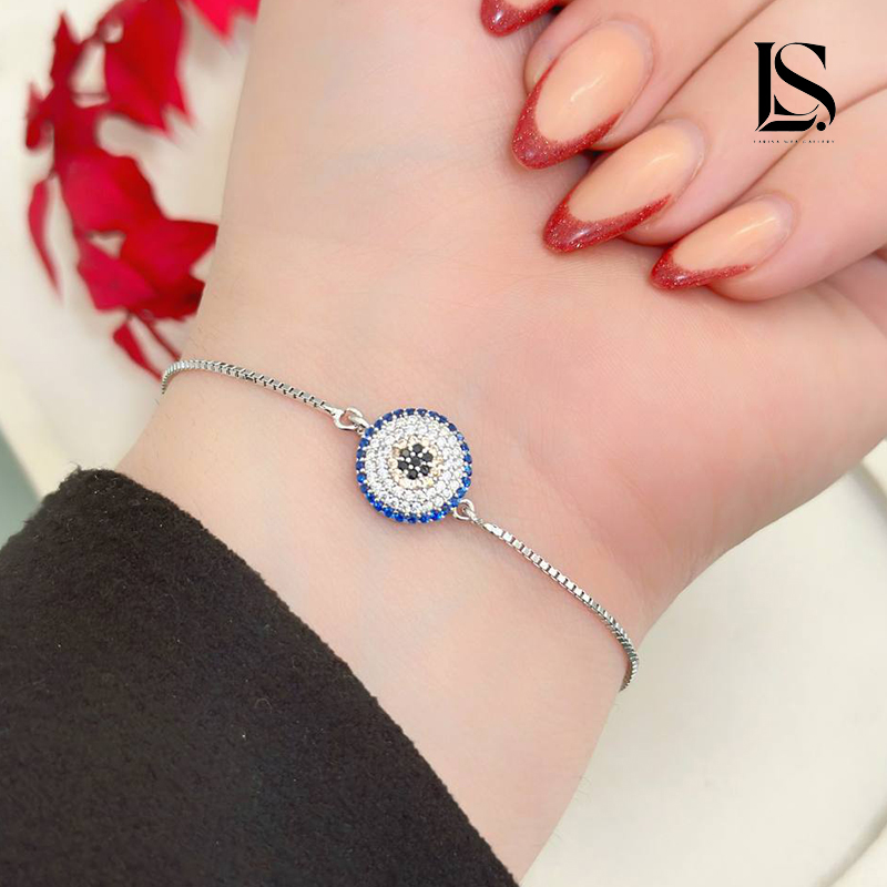 دستبند نقره دخترانه آسانسوری لاریسا DS45