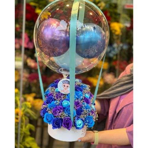 باکس گل روز تولد a378