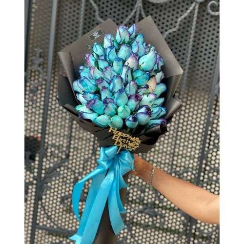 گل رز آبی شیک a434