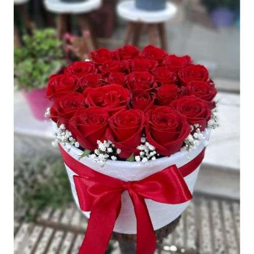 باکس گل رز عروس a311