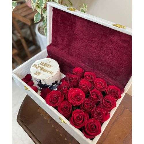 باکس گل رز برای تولد a287
