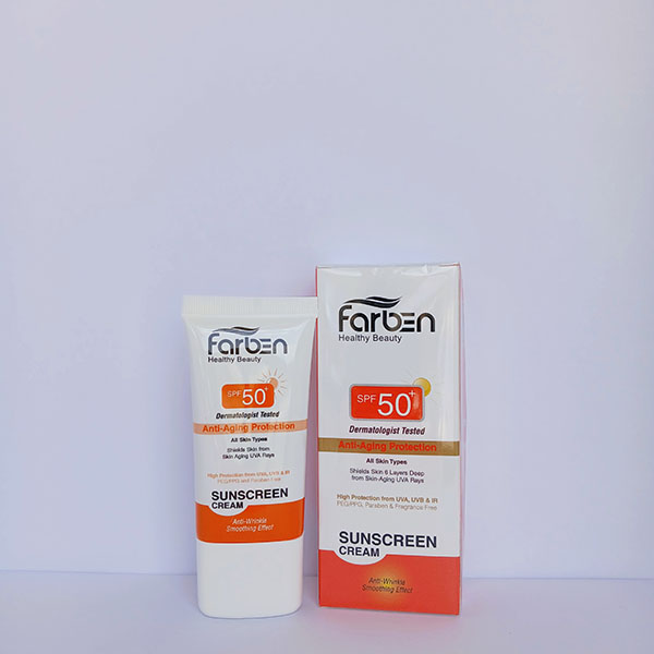 ضدآفتاب ضد چروک و پیری پوست فاربن SPF 50