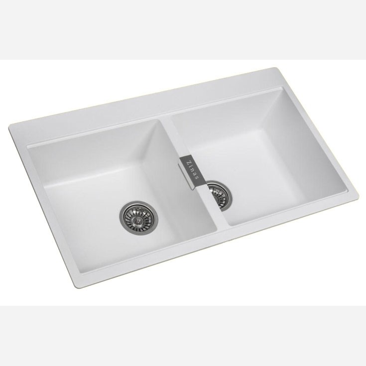 سینک گرانیتی دو لگن بدون سینی لوتوس سایز 85*50(پس کرایه)