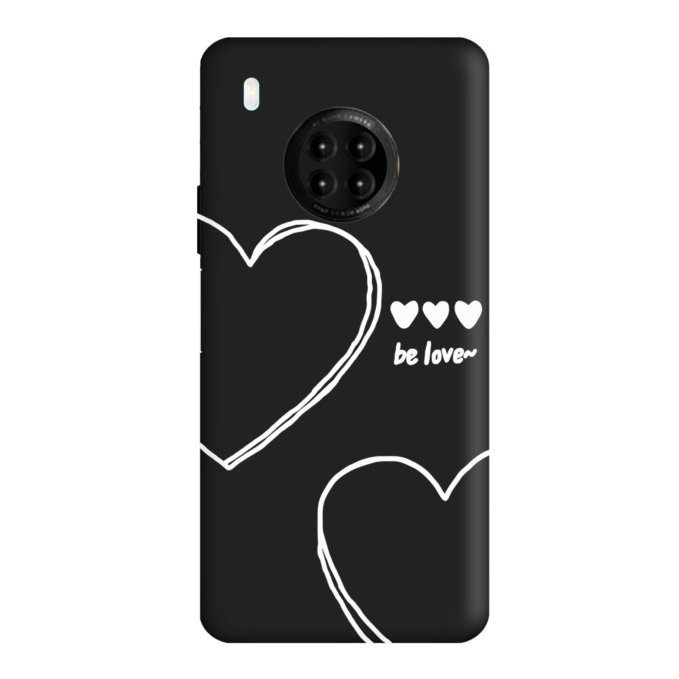 قاب گوشی هواوی Y9A طرح قلب مشکی
