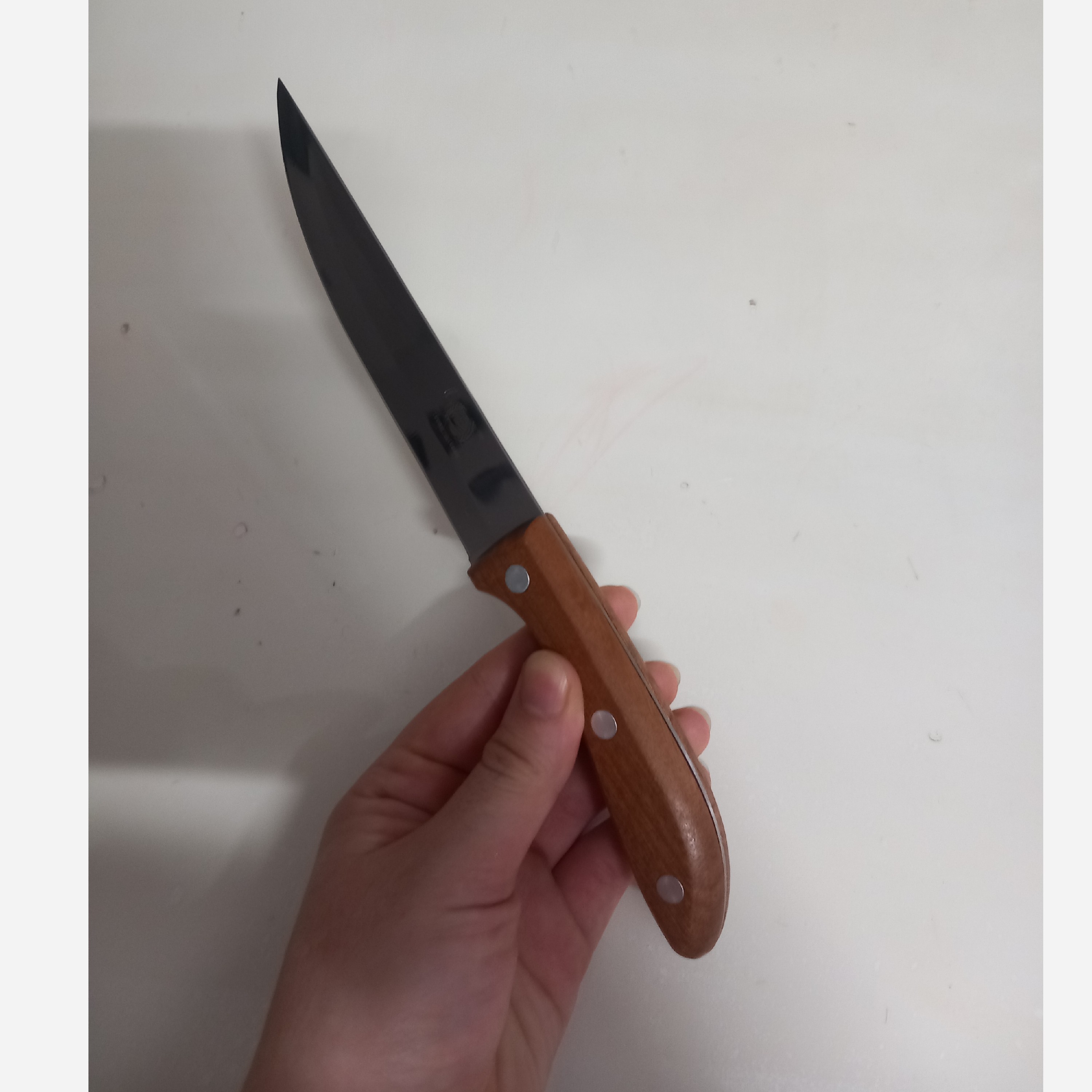 چاقوی اعلای دسته چوبی تیغه استیل