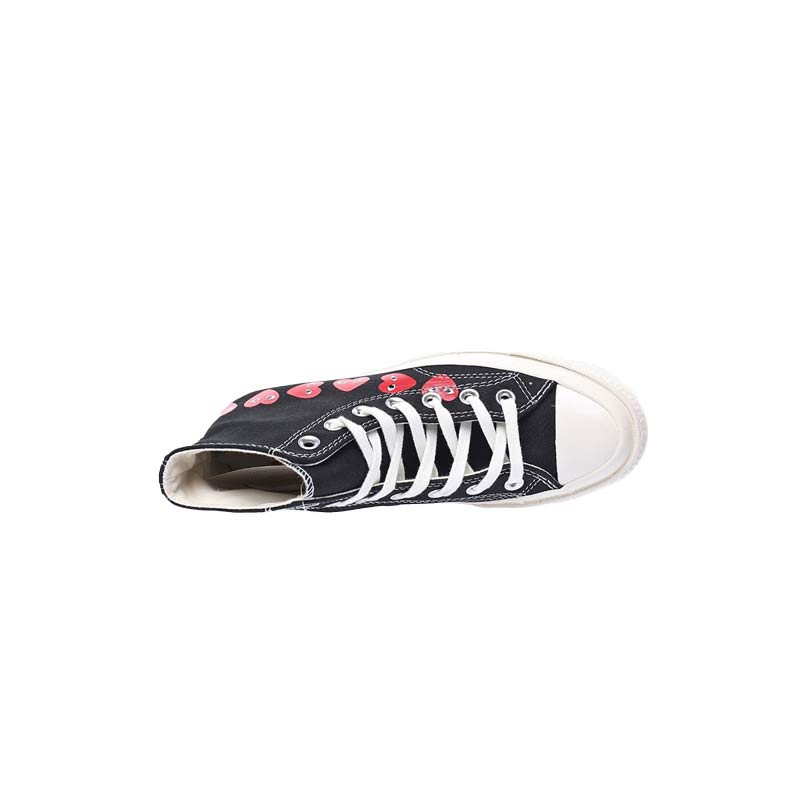کفش کانورس آل استار مشکی ساقدار مولتی پلی Converse Play Multi Hearts 1970s black high