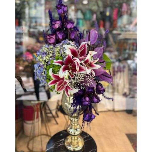 جام پایه گل تبریک 9314