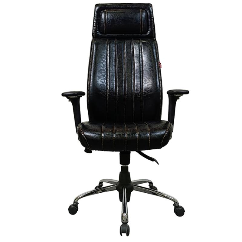 صندلی اداری چرم مشکی مدل J760AN