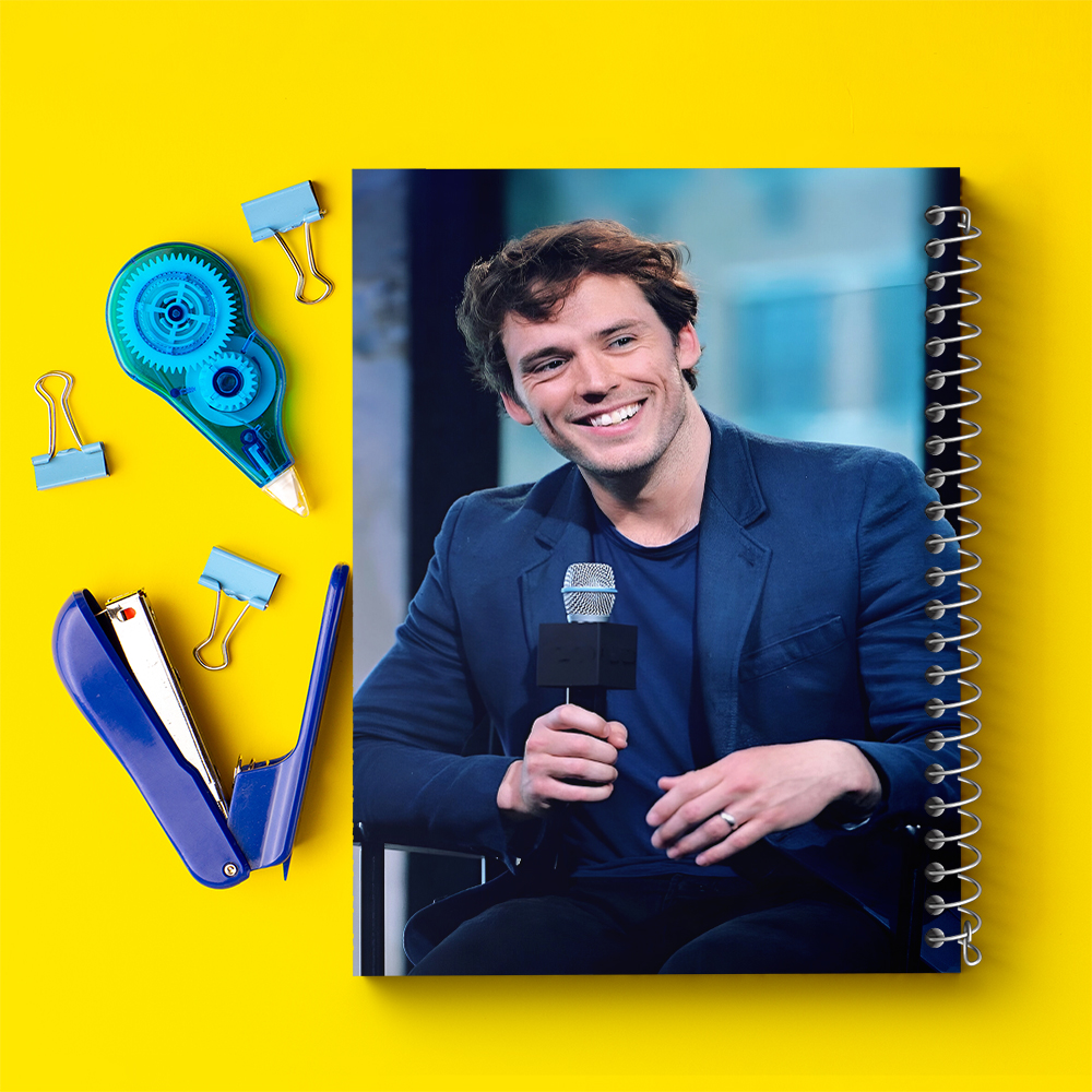 دفتر مشق 100 برگ خندالو طرح سم کلفلین (Sam Claflin) کد F10248